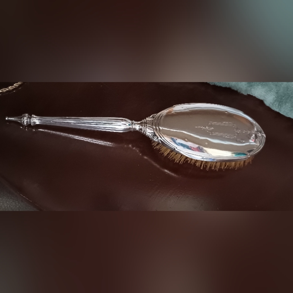 Antique Sterling Silver Hair Brush